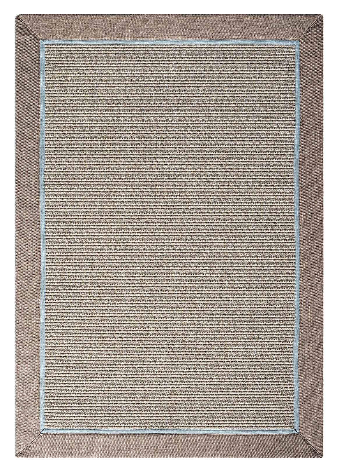Koza Halı Sahara Bordure B3610F Bej Bordür Vizon Mavi